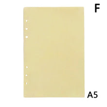 Load image into Gallery viewer, 6holes A5 A6 Fashion Colorful  filler papers Loose-Leaf Notebook Accessories Solid Color Planner Inners Filler Papers 40 sheets