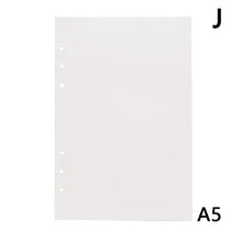 Load image into Gallery viewer, 6holes A5 A6 Fashion Colorful  filler papers Loose-Leaf Notebook Accessories Solid Color Planner Inners Filler Papers 40 sheets