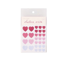 Load image into Gallery viewer, Mohamm 3pcs Candy Color Big and Small Heart Kawaii cute Washi Stickers School&amp;Office Supplies