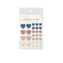 Load image into Gallery viewer, Mohamm 3pcs Candy Color Big and Small Heart Kawaii cute Washi Stickers School&amp;Office Supplies