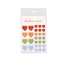 Load image into Gallery viewer, Mohamm 3pcs Candy Color Big and Small Heart Kawaii cute Washi Stickers School&amp;Office Supplies