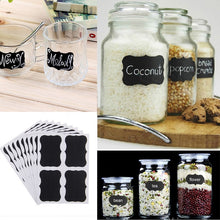 Load image into Gallery viewer, 36pcs/set 5x3.5cm Erasable Blackboard Sticker Craft Kitchen Jars Organizer Labels Chalkboard Chalk Board Sticker Black Board