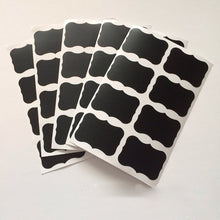 Load image into Gallery viewer, 36pcs/set 5x3.5cm Erasable Blackboard Sticker Craft Kitchen Jars Organizer Labels Chalkboard Chalk Board Sticker Black Board
