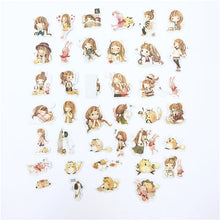 Load image into Gallery viewer, 1 Bag Cute Cartoon Korean Style Decorative Stickers Adhesive Stickers Scrapbooking DIY Decoration Diary Stickers